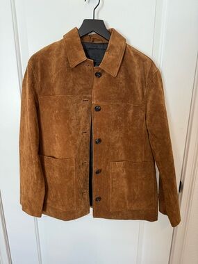 Zara - ZW Collection Limited Edition Suede Leather Jacket - Size S